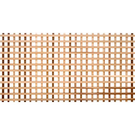 Shop 4 Ft X 8 Ft Cedar Square Wood Lattice At 3297 For Your
