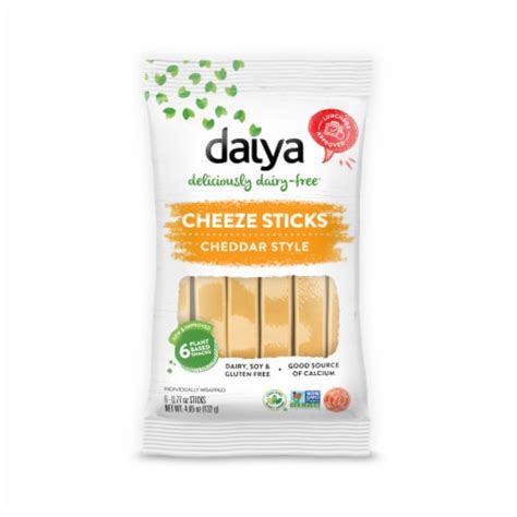 Daiya Dairy Free Cheddar Cheese Sticks 6 Ct 0 77 Oz Each Ralphs