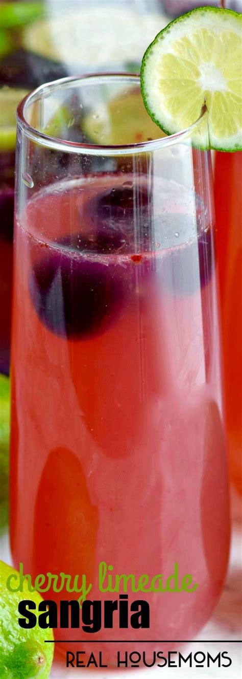 Cherry Limeade Sangria Mixed Drinks Recipes Smoothie Drinks Cherry