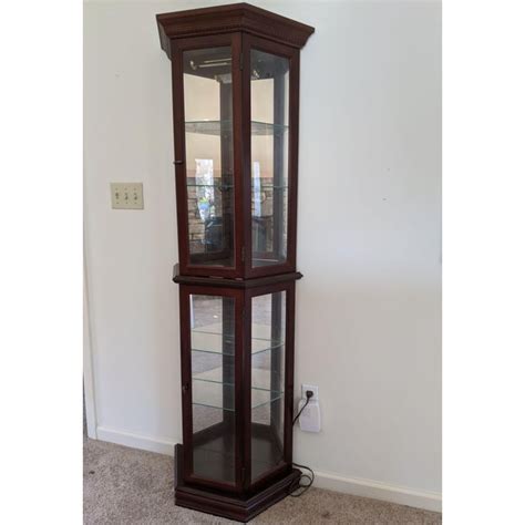 Our curios and display cabinets can help add sophisticated storage and display areas for your most valued items in your home. 1980s Pulaski Preference Half Round Trapezoid Mirrored ...
