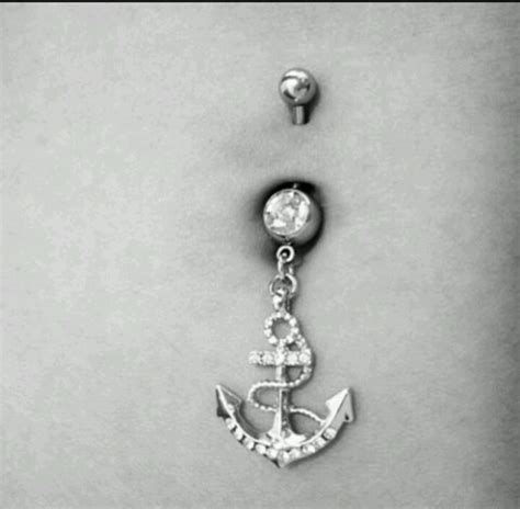 Anchor Belly Button Ring So Cute Belly Piercing Ring Belly Button Piercing Jewelry