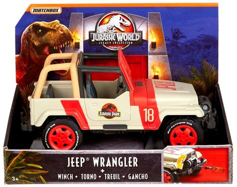 Jurassic World Matchbox Legacy Collection Jeep Wrangler With Winch
