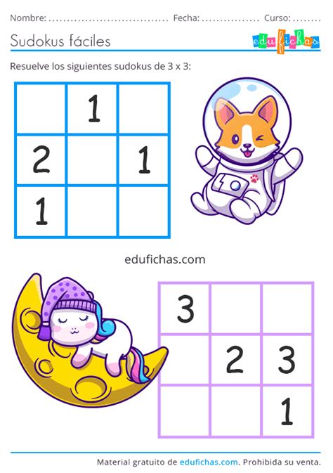 Sudoku Gratis Para Niños Descarga Sudokus Gratis Para Imprimir