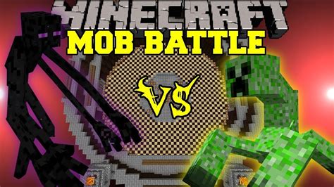 Mutant Enderman Vs Mutant Creeper Minecraft Mob Battles Youtube