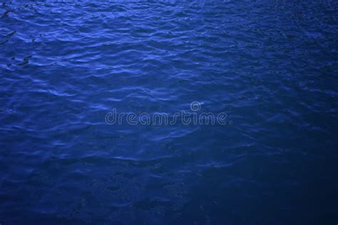 Deep Blue Water Surface Texture Stock Image Image Of Background