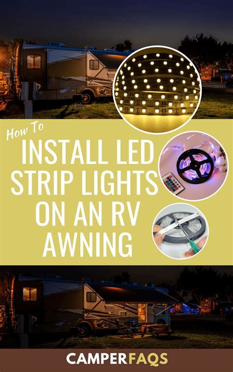 Camper Awning Lights Diy Awning Camper Awnings Rv Lighting Porch