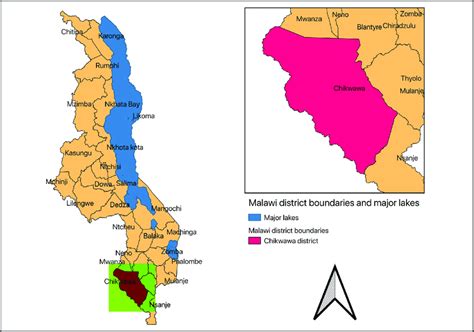 Districts In Malawi Inset Map Highlights Chikwawa District The Study