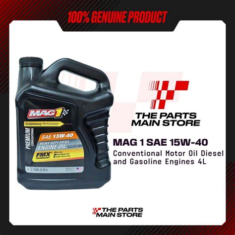 Mag 1 Sae 15w 40 Conventional Motor Oil Diesel And Gasoline Engines 4l