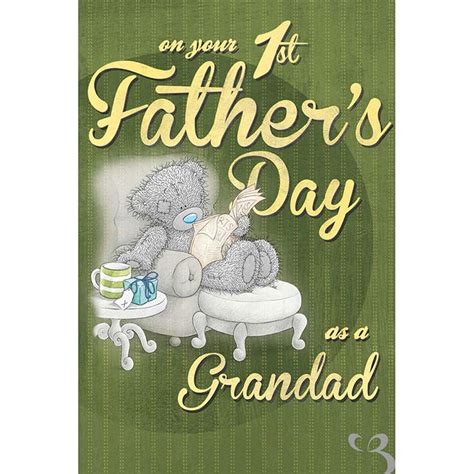 1st Fathers Day As Grandad Me To You Bear Card F01ms030 Me To You