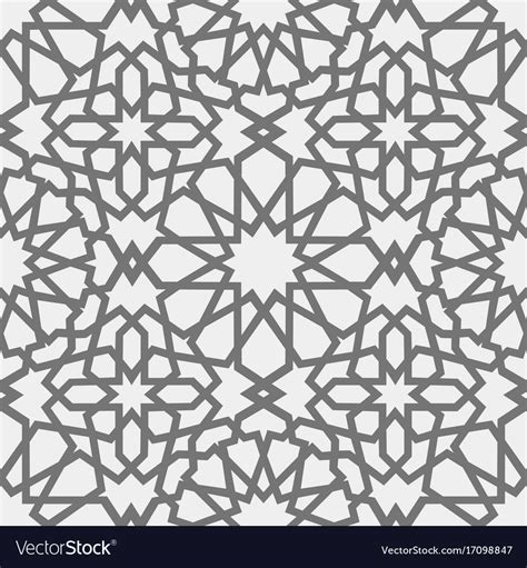 Find the perfect geometric patterns stock illustrations from getty images. Islamic pattern seamless arabic geometric Vector Image