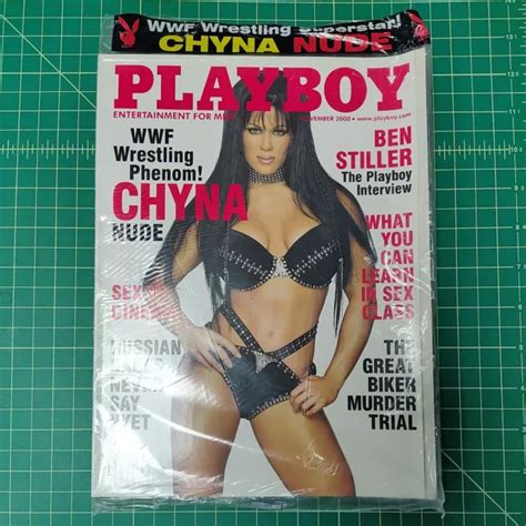PLAYBOY MAGAZINE NOVEMBER 2000 WWE Superstar Chyna Kept In Original