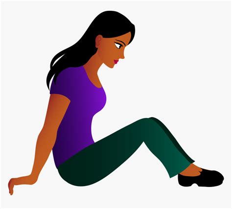 Sitting Women Png Image Woman Sitting Clipart Transparent Png Kindpng