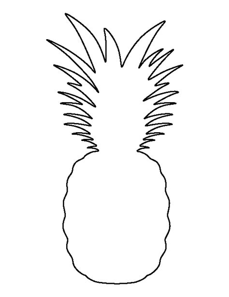 Printable Pineapple Template Pineapple Template Pineapple Art