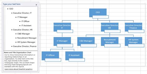 Excel Create Organization Chart Access Exceltips