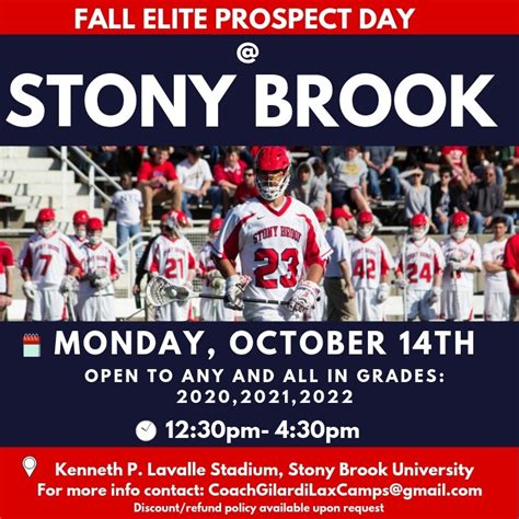 Event Profile Of Stony Brook Fall Elite Prospect Day At Connectlax