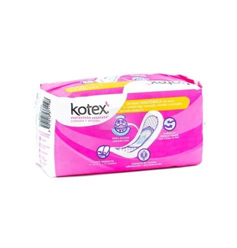 Toallas Sanitarias Kotex AnatÓmica Sin Alas Con 10 Piezas