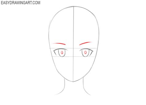 How To Draw An Anime Head Easy Drawing Art