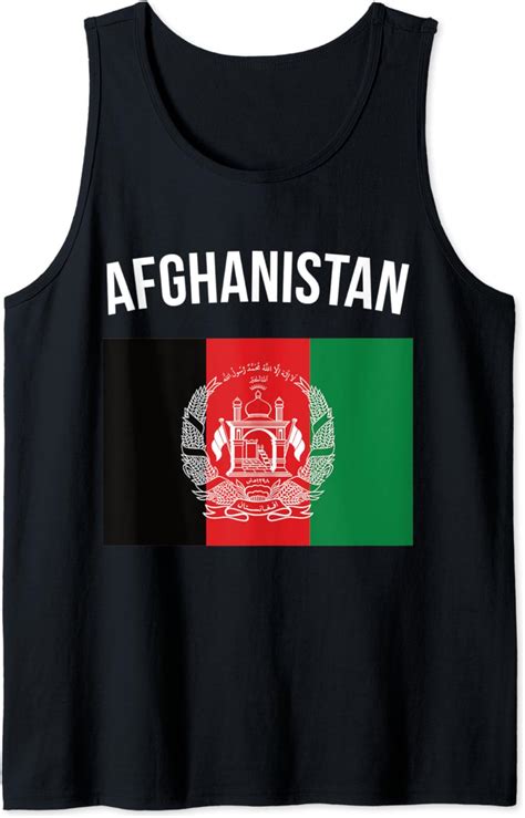 Afghanistan Tank Top Afghan Flag Souvenir Afghanistan Flag