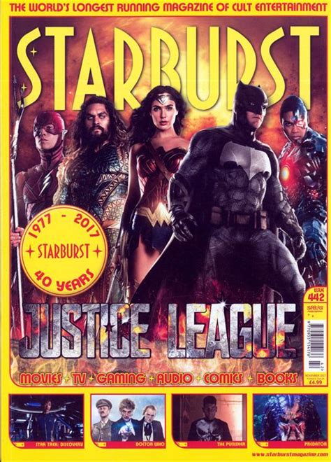 Uk Starburst Magazine November 2017 Justice League Gal Gadot Wonder Wo