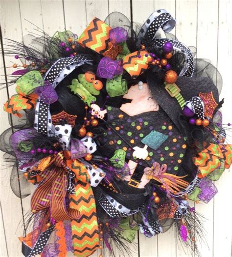 Extra Large Halloween Wreathwitch Halloween Wreath By Keleas