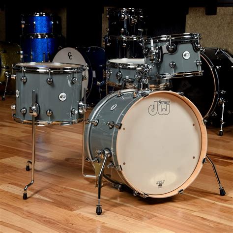 Dw Design Series 1214205x14 4pc Frequent Flyer Drum Kit Steel Grey