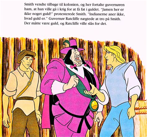 Walt Disney Book Scans Pocahontas Danish Version Walt Disney