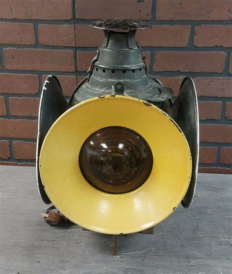 Antique Arlington Dressel Lamp Lantern 4 Way Railroad Switch Signal
