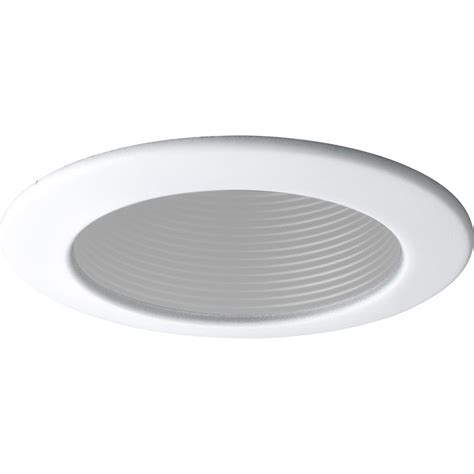 Choose an eyeball trim for a larger spotlight, or a pinhole trim for a more. Shop Progress Lighting White Baffle Recessed Light Trim ...