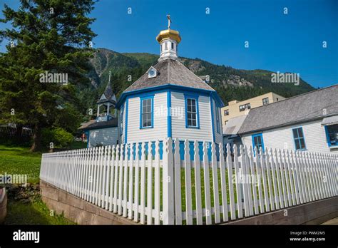 St Nicholas Russian Orthodox Church Juneau Alaska Stock Photo Alamy