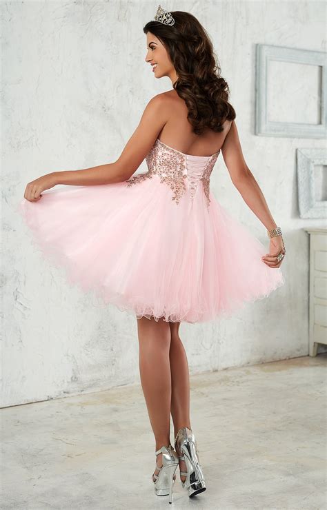 damas-52403-sweetheart-strapless-tulle-short-dress-prom-dress