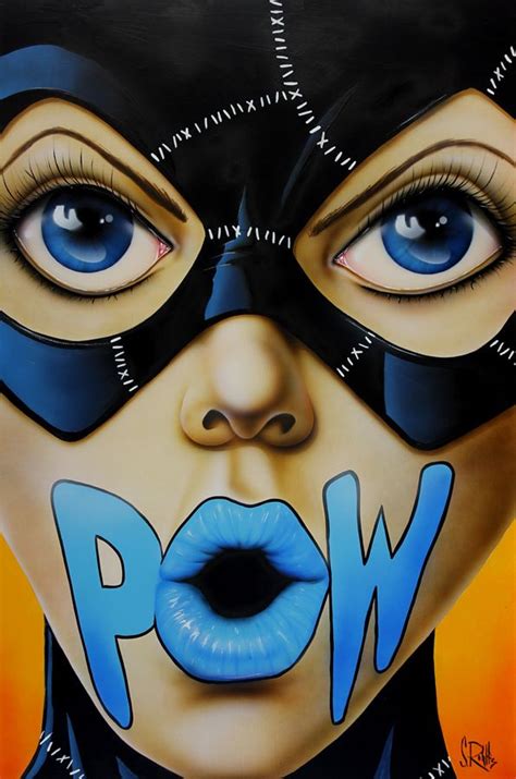 Pow Lips By Scott Rohlfs Catwoman Pop Art Art Batman Wall Art