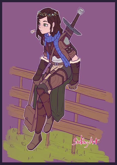 Art Farm Girl Gone Adventurer Dnd Fantasy Character Design