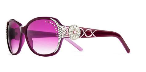 Jimmy Crystal Eyeglass Frames Jimmy Crystal Sunglasses Gl1098 Purple Crystals Swarovski
