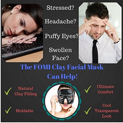 Cold Clay Facial Ice Mask By Fomi Care Plus 2 Eye Compresses