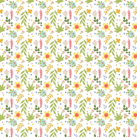 Floral Seamless Pattern Vector Design Images Seamless Floral Pattern