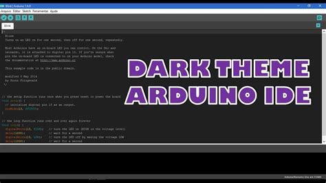 Dark Theme Arduino Ide Tema Escuro Youtube