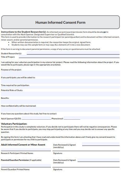 free 52 consent forms in pdf ms word excel