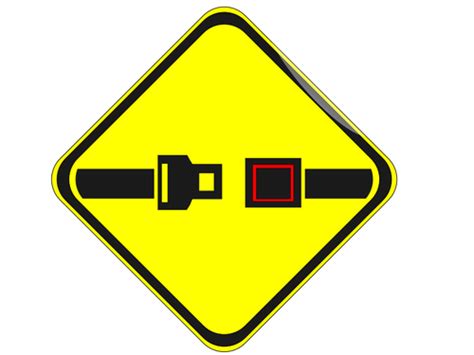 buckle up road symbol public domain vectors