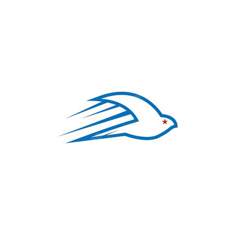 Vector Illustration Minimalist Icon Template Of A Swift Bird Logo