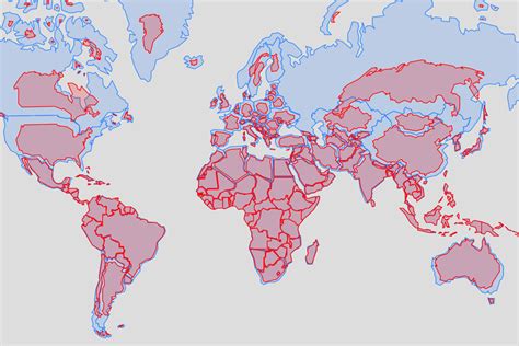 El Tamaño Real De Todos Los Países Del Mundo Comparado Con El Tamaño Que Siempre Muestran Los Mapas