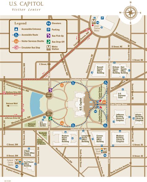 Us Capitol Map Us Capitol Visitor Center