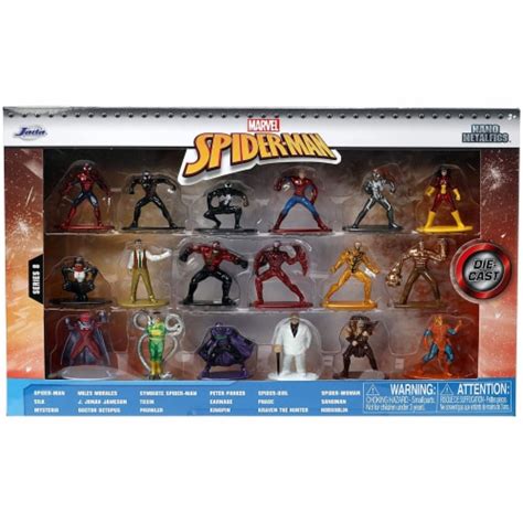 Jada Toys Nano Metalfigs Spider Man Wave 8 Set Of 20 Diecast Figures 1