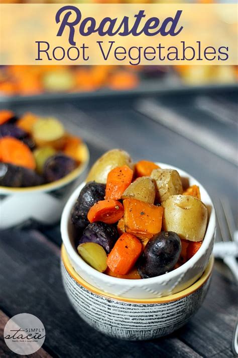 And yes, you know a true foodie when their season's are marked by the changes in produce not the changes in weather. Roasted Root Vegetables - Simply Stacie
