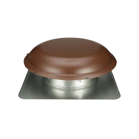 Air Vent 144 Sq In Nfa Galvanized Round Top Roof Louver Static Vent In Brown 1 Per Carton