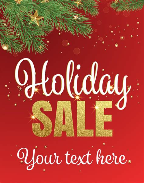Holiday Sale Retail Poster Multipack | 12 Signs