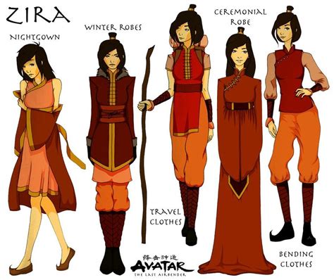 Fire Nation Avatar Characters Avatar The Last Airbender Nations Clothes