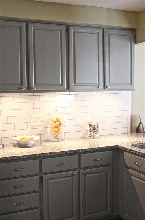 Spectacular Kitchen Backsplash For Grey Cabinets Peninsula Between And Dining Room