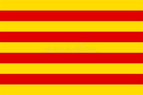 Flag Of Catalonia Stock Vector Illustration Of Spanish 103235158