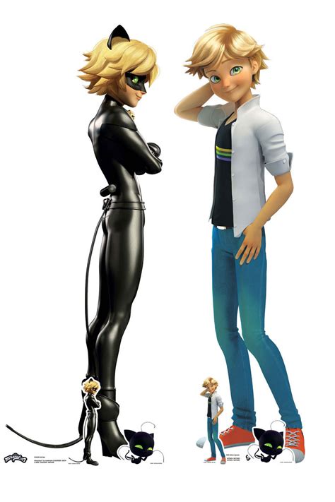 Cat Noir And Adrien Agreste From Miraculous Official Cardboard Cutouts