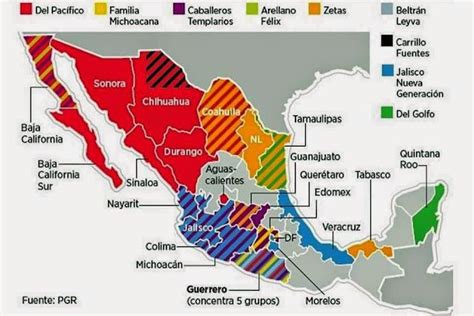 Frightening Drug Cartel Maps Of Mexico Free Printable Maps